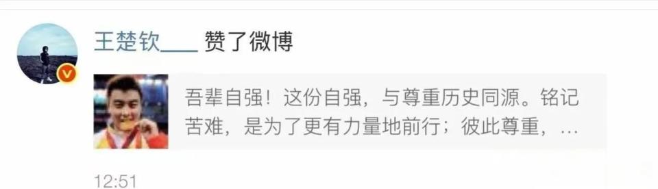 疑似回应日, 于是王皓还, 国乒男单不